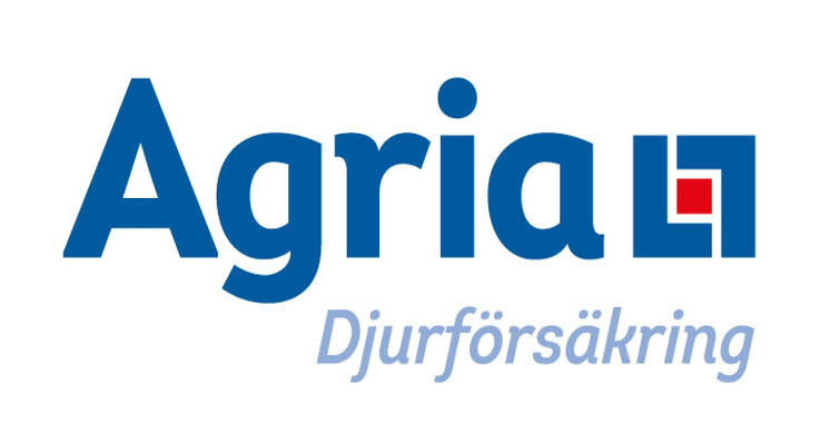 Bild på logo för agria djurförsäkringar med länk till deras hemsida som öppnas i nytt fönster